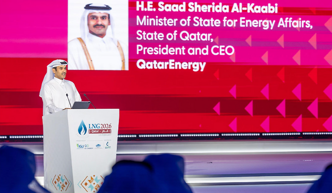 사드 셰리다 알카비 카타르 에너지부 장관 겸 카타르 에너지 최고경영자(CEO)는 지난 2일(현지시간) 도하에서 열린 세계 최대 LNG 산업 전시회