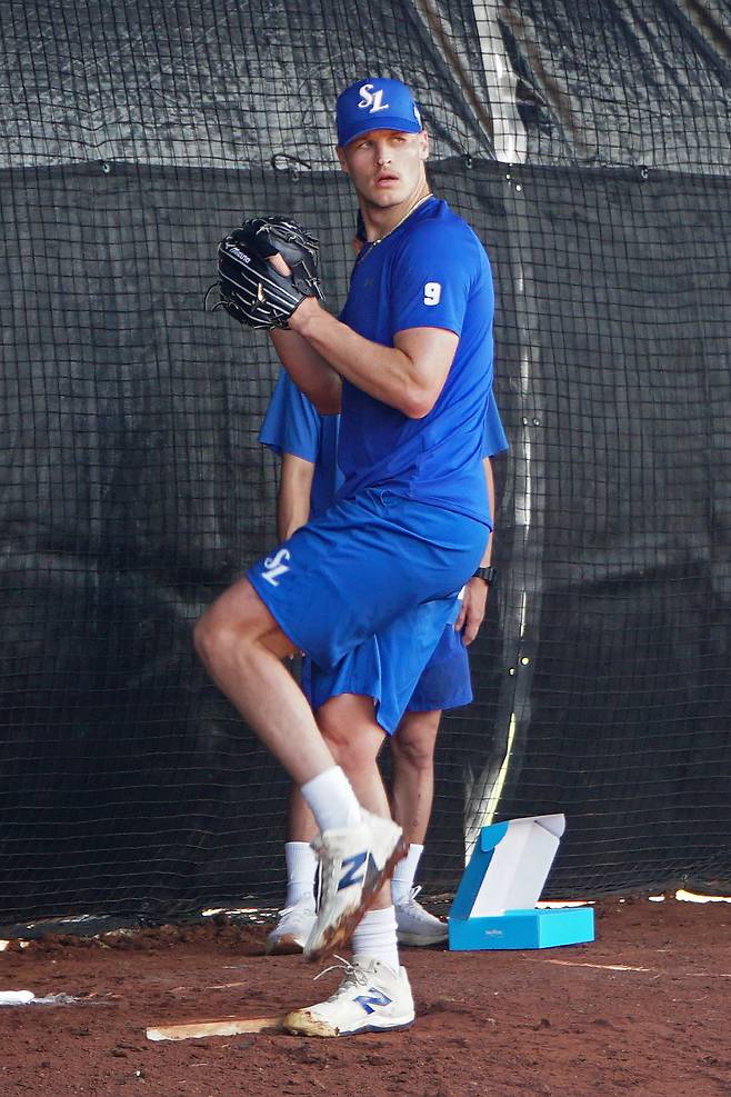 매닝 불펜피칭. 사진제공=삼성 라이온즈