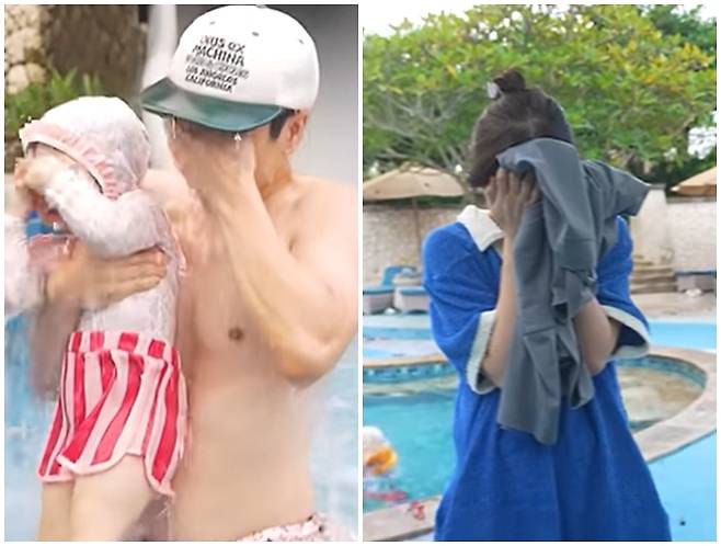젝스키스 장수원이 딸과 함께한 수영장 영상이 뜻밖의 논란에 휩싸인 가운데 제작진이 직접 해명을 전했다.  / 사진 -= 장수원해요 캡처