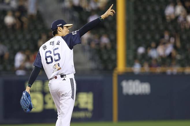 ▲ 올해 두산 마운드의 필승조로 관심을 모으는 윤태호 ⓒ두산베어스