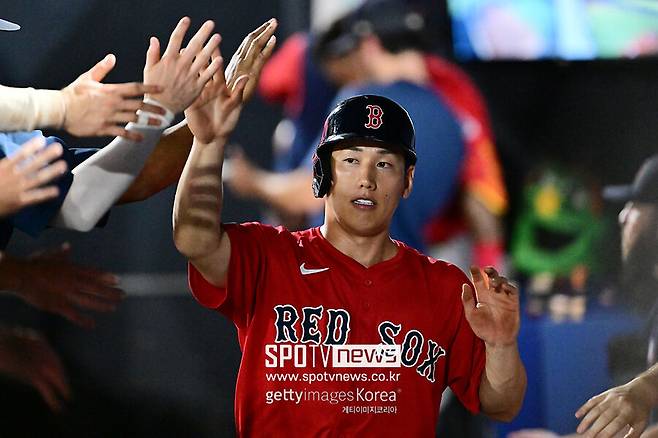 ▲ 보스턴 레드삭스의 일본인 타자 요시다 마사타카.