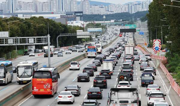 고속도로 교통체증