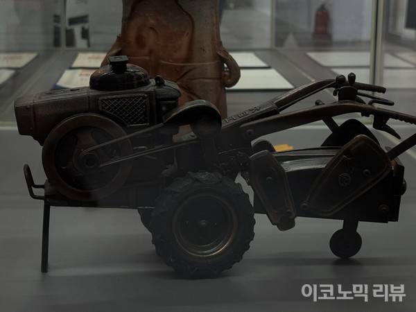 대동이 1962년 최초로 제작했던 경운기. 사진=양정민 이코노믹리뷰 기자