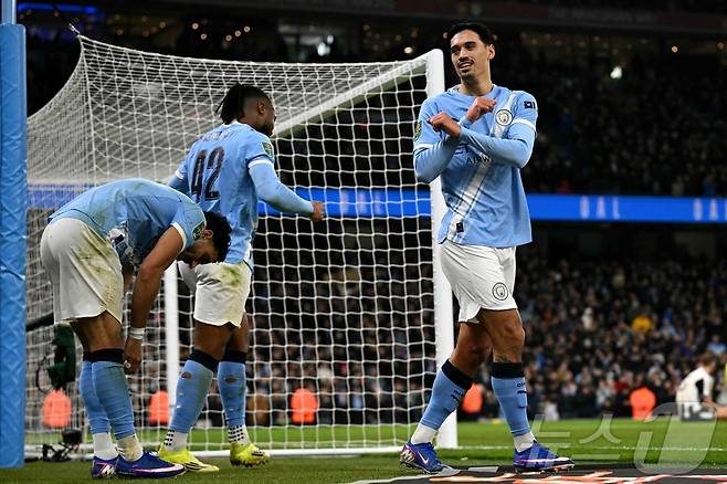 맨시티가 뉴캐슬을 꺾고 EFL컵 결승전에 진출했다. ⓒ AFP=뉴스1