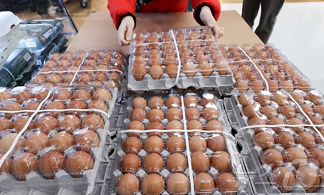 서울의 한 대형마트에 계란이 진열되어 있다. 2026.1.29/뉴스1 ⓒ News1 최지환 기자