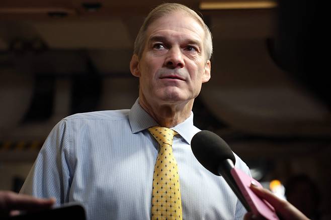 공화당 소속인 짐 조던 하원 법사위원장. /AFP 연합뉴스