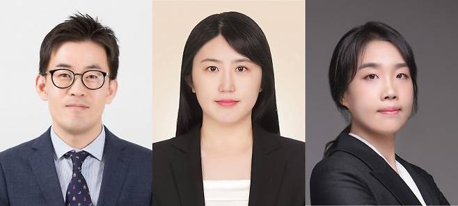 왼쪽부터 UNIST 채영찬 교수, 신경진 박사, 이유진 박사. UNIST 제공.