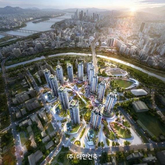 (해안건축 목동 5단지 설계 조감도)