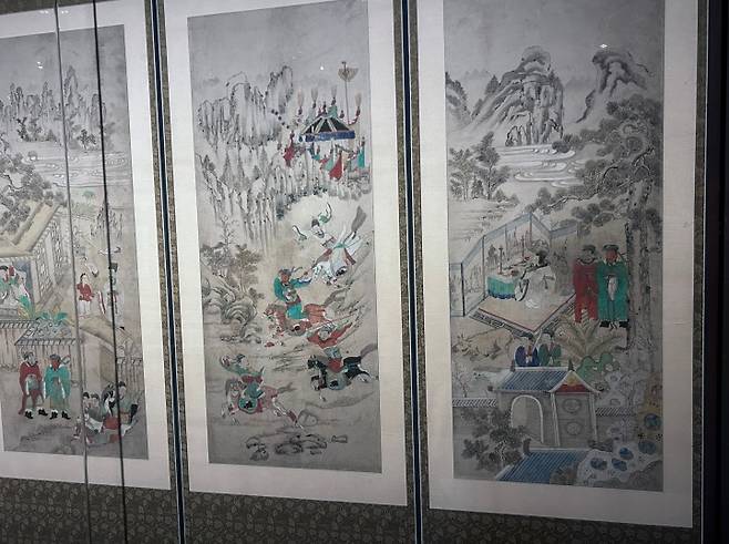 삼국지연의도 10폭 병풍