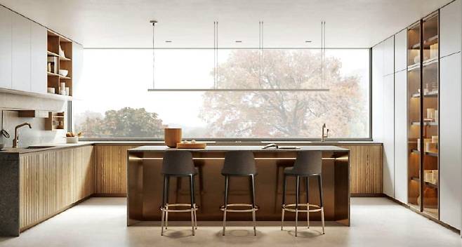 안토니오 치테리오가 디자인한 이탈리아 프리미엄 주방 브랜드 ‘아르클리네아’의 가구 콘셉트. 태복플래닝 제공