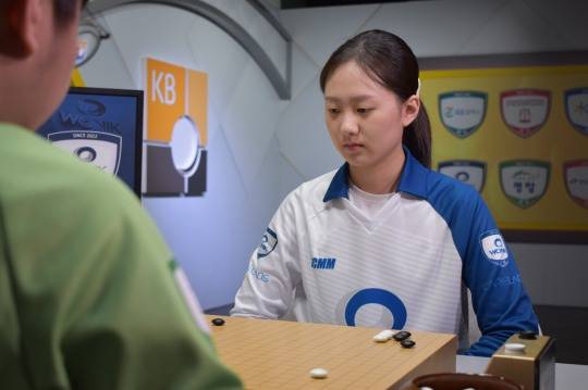 김은지 9단의 대국 장면. 사진[연합뉴스]