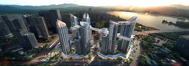 용산 정비창 전면 제1구역 조감도. HDC현대산업개발