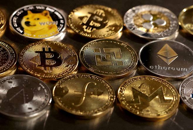 비트코인, 이더리움 등 주요 가상자산의 모습 [로이터]