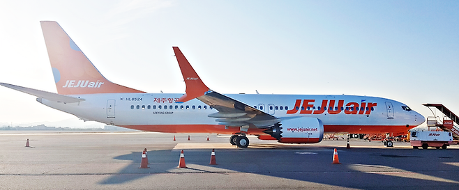 ▲제주항공이 구매 방식으로 도입한 보잉 737-8. 사진=국토교통부 항공기술정보시스템(ATIS) 제공