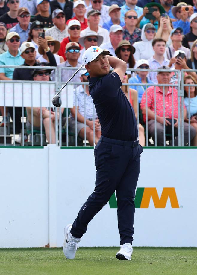 김시우가 PGA 투어 WM피닉스 오픈에서 경기하고 있다. (사진=AFPBBNews)