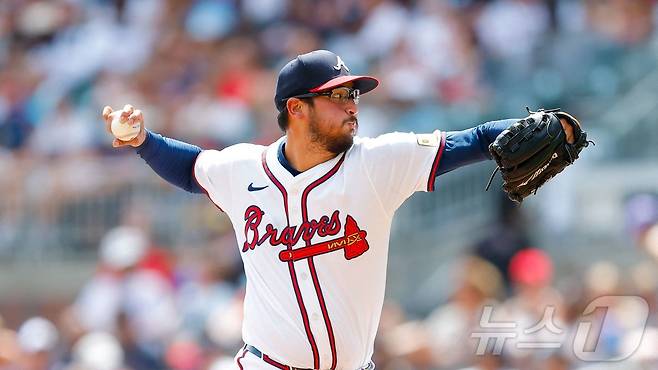 지난해 애틀랜타 브레이브스에서 활약했던 데인 더닝. ⓒ AFP=뉴스1