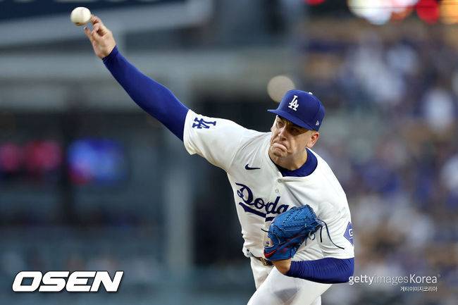 [사진] 다저스 투수 바비 밀러. ⓒGettyimages(무단전재 및 재배포 금지)