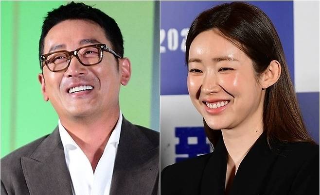 하정우, 차정원. 사진|스타투데이DB