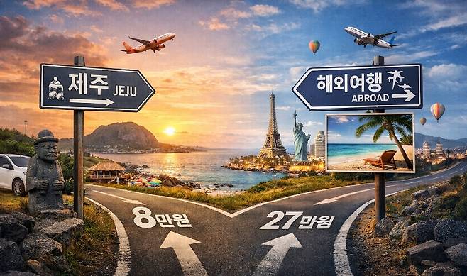 국내 여행의 기준선과 해외 여행의 선택지가 갈라지는 지점. 제주는 더 이상 ‘자동 선택’의 길 위에 서 있지 않다.