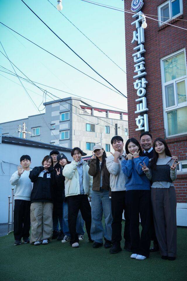 구세군포항교회에서 성도들과 함께한 모습. 포항=미션영상팀