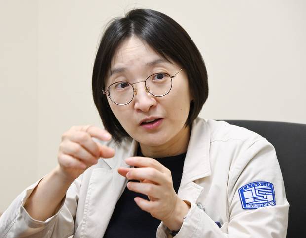 윤혜은 가톨릭대학교 서울성모병원 신장내과 교수가 서울경제신문과 인터뷰를 하고 있다. 오승현 기자