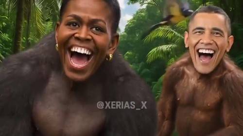 트루스소셜에 올라온 오바마 전 대통령 조롱 영상 [트루스소셜 화면 캡처. 재판매 및 DB 금지]