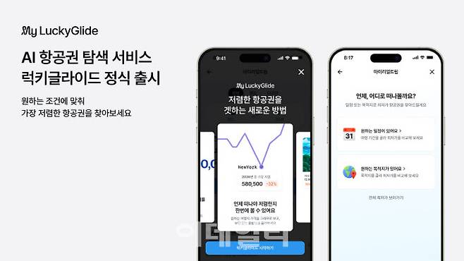 마이리얼트립 AI 기반 항공가 탐색 서비스 ‘럭키 글라이드’(Lucky Glide) (사진=마이리얼트립)