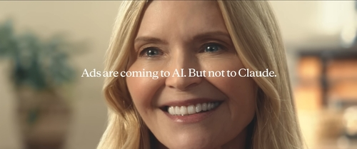 인공지능 ‘클로드’ 운영사 앤트로픽이 공개한 슈퍼볼 광고. 앤트로픽 유튜브 캡처