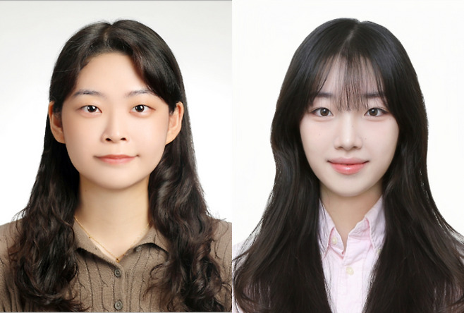 ▲ '100% 재활용 가능한 차세대 실리콘 탄성체 개발' 논문 제1 저자 강유빈(왼쪽), 강나원 학생