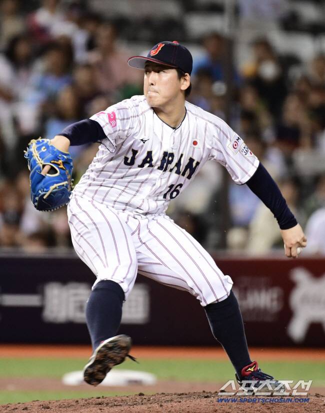 ◇스미다는 2023 APBC에서 7이닝 77구 무실점의 완벽한 투구로 한국 타선을 잠재운 바 있다. 스포츠조선DB