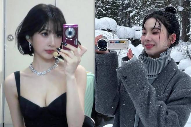 사진=조이·카리나 SNS