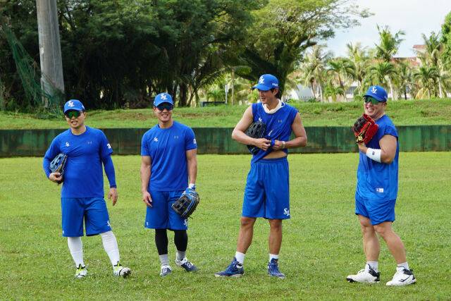삼성 라이온즈 김헌곤, 이성규, 구자욱, 최형우(왼쪽부터)./삼성 라이온즈
