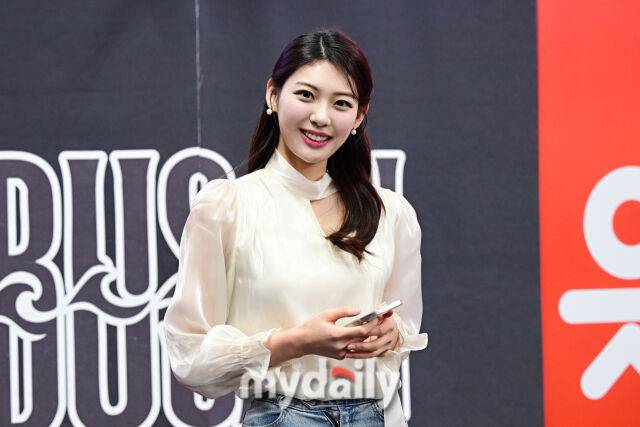 ▲ 박주은 '스포츠 현장에서 만나요' [사진 = 한국배구연맹(KOVO)]