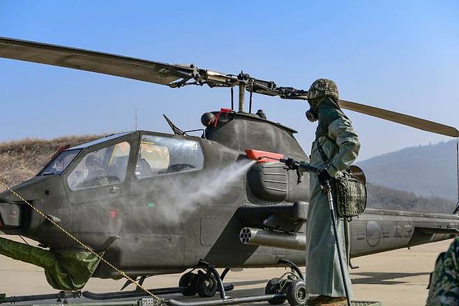 [서울=뉴시스] 코브라 공격헬기 (사진=해병대6여단 제공) 2025.03.14. photo@newsis.com *재판매 및 DB 금지