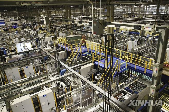 푸야오의 미국 공장 내부  [신화 연합뉴스 자료사진. 재판매 및 DB 금지]