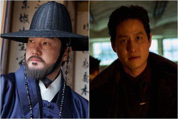 윺지태(왼쪽)과 박해준 / '왕과 사는 남자' '휴민트' 스틸 컷