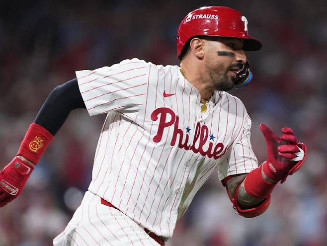 ◇카스테야노스는 2022년 필라델피아와 5년 1억달러 계약을 했지만, 기대만큼의 활약을 보여주지 못했다. AP연합뉴스