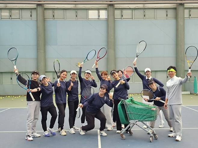 포핸드 레슨 팀