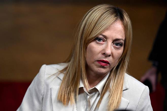 조르자 멜로니 이탈리아 총리./AFP 연합뉴스