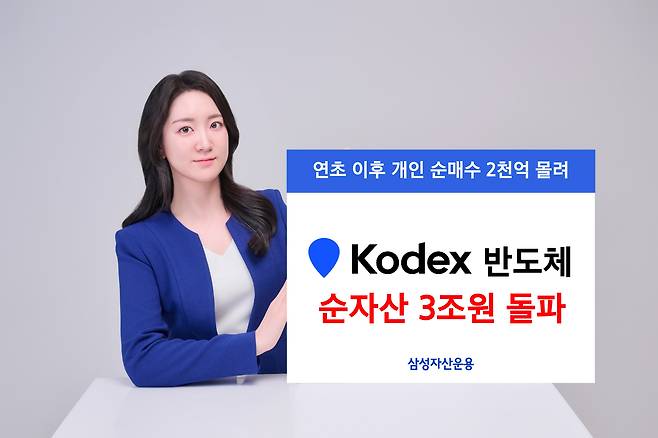 삼성자산운용, Kodex 반도체 순자산 3조원 돌파. /삼성자산운용 제공