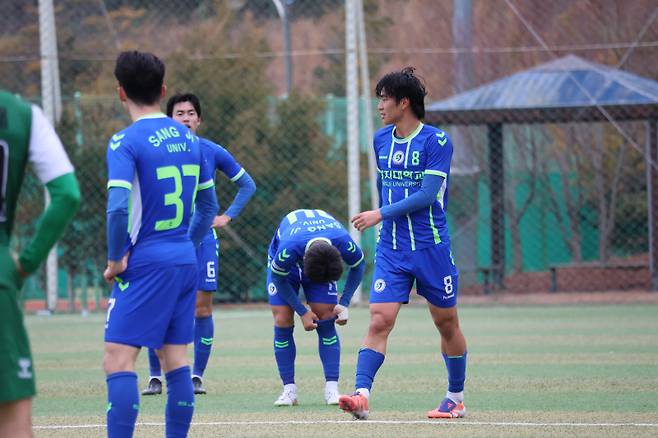 상지대 이태현(8번). 사진=대학축구연맹