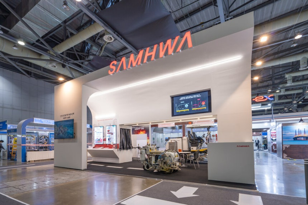 지난해 10월 일산 킨텍스에서 열린 ‘2025 국제도로교통박람회’에 참석한 삼화페인트의 홍보 부스 모습. 삼화페인트