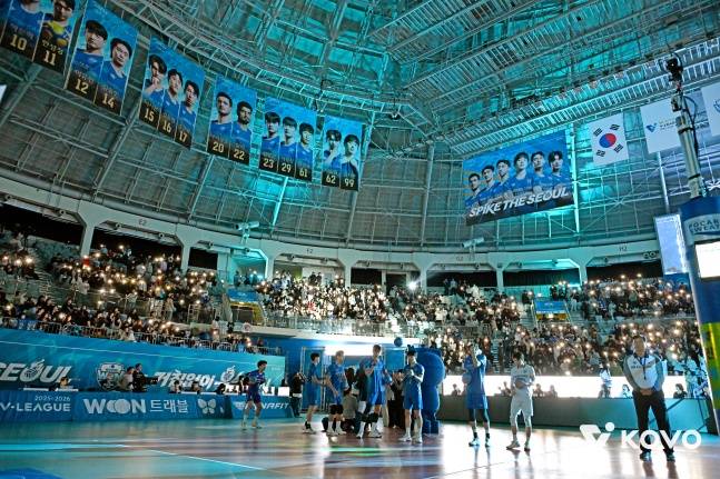 우리카드 홈구장 장충체육관 전경. /사진=한국배구연맹 제공