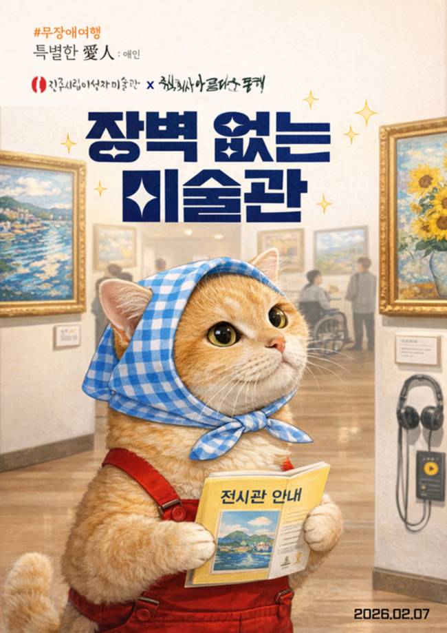 진주시립이성자미술관은 3월 1일까지 진행하는 <내부산책자>와 연계해 2월 한 달간 매주 목·금요일 '도슨트(Docent)의 설명과 함께하는 특별한 머그컵 만들기'를 진행한다. 홍보물. /갈무리