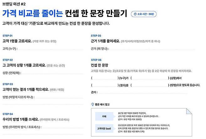 브랜딩 미션 / 출처=타이디비