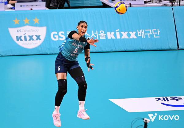 GS칼텍스는 서브의 힘을 앞세워 페퍼저축은행을 잡았다. 사진 제공= KOVO