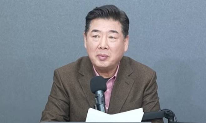 보수 유튜버 고성국씨. 고성국 티브이(TV) 유튜브 화면 캡처.