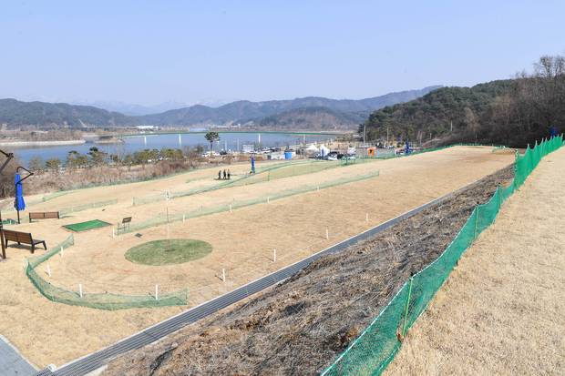 한반도섬파크골프장 전경. 사진 제공=양구군