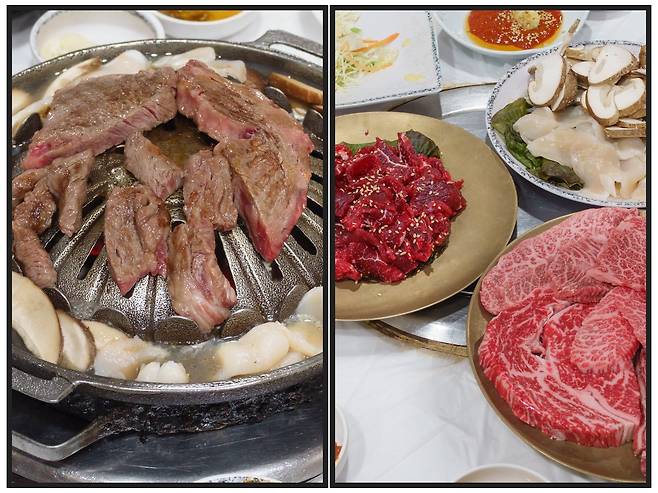 장흥삼합 맛집 ‘만나 숯불갈비’의 육사시미