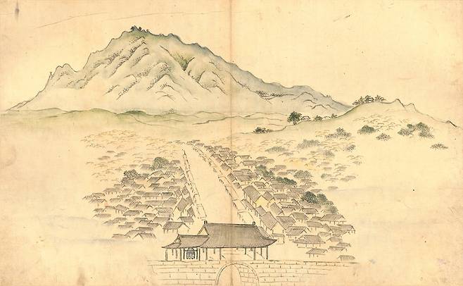 강세황 필 '송도기행첩' 中 [국립중앙박물관 제공. 재판매 및 DB 금지]